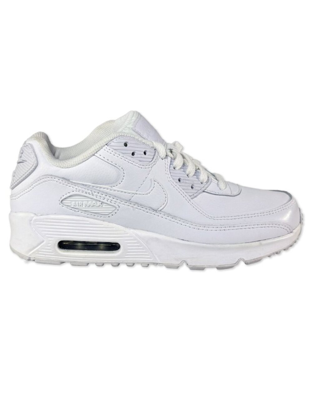 EUC Nike Air Max 90 LTR Big Kids Sneakers Size 6Y -White Tennis Shoes CD6864-100